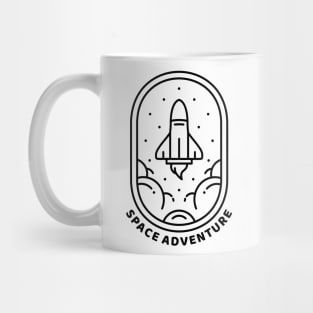 Space Adventure Black Mug